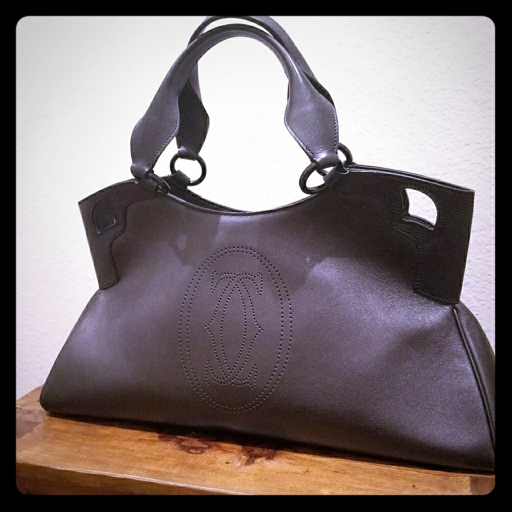 Cartier Marcello de Cartier Leather Handbag